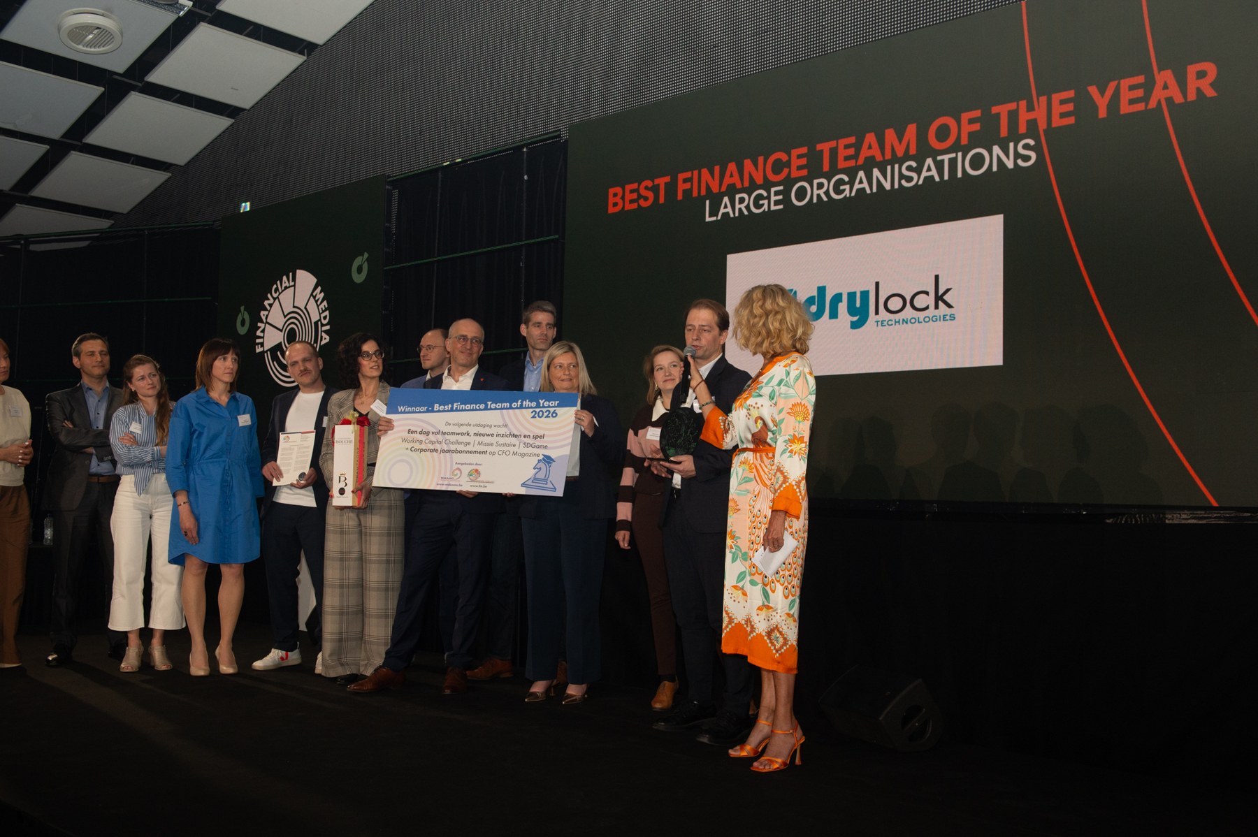 Awarduitreiking Best Finance Team voor grote organisaties